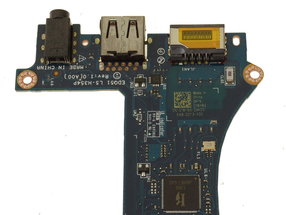 Alienware m15 R2 Left Side Network RJ-45 / USB / Audio Ports IO Circuit Board - Left Side - 19Y93