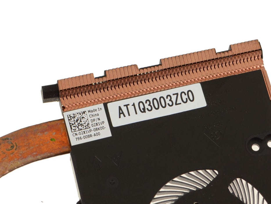 Dell OEM Inspiron 14 (7460) CPU Heatsink / Fan Assembly for Nvidia Graphics - Discrete - 2X1VP w/ 1 Year Warranty