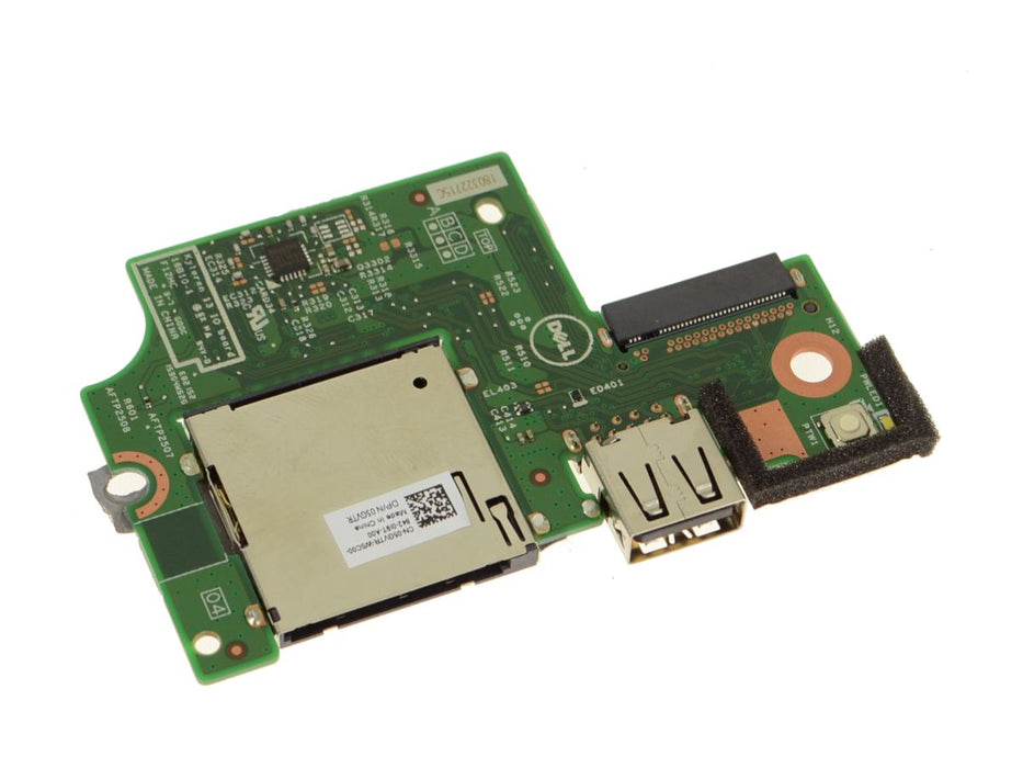Dell OEM Inspiron 13 (7370 / 7373) Power Button / USB / SD Card Reader IO Circuit Board - 5GVTR