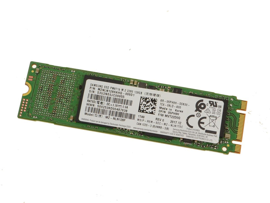 Samsung 128GB SSD Hard Drive M.2 2280 Card - 128GB - 5PH9H w/ 1 Year Warranty