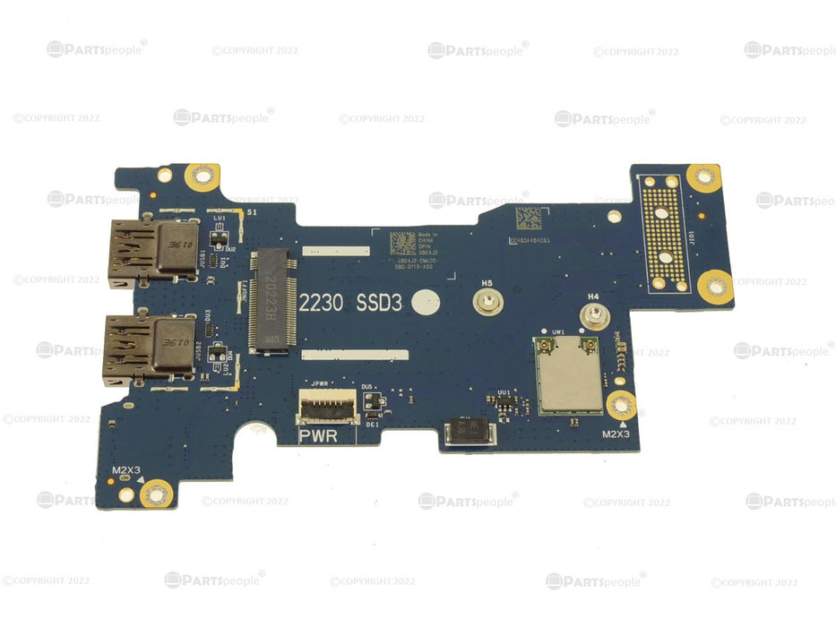 Alienware m15 R3 Right Side WLAN Card / USB Ports / SD Card slot IO Circuit Board - 8G4J2
