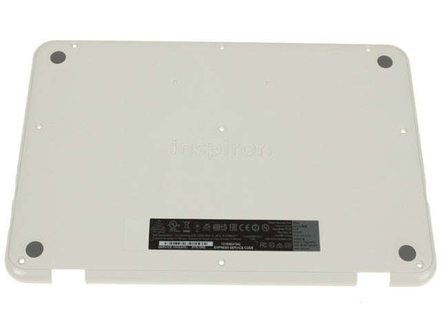 White - Dell OEM Inspiron 11 (3162 / 3164) Bottom Base Cover Assembly - G6W6X