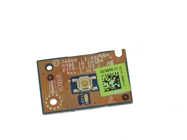 Dell OEM Alienware M17xR3 Power Button Circuit Board - N1N6W