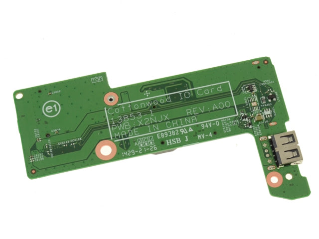 Dell OEM Inspiron 13 (7347 / 7348 / 7352) USB / SD Card Reader IO Circuit Board - R6NGM