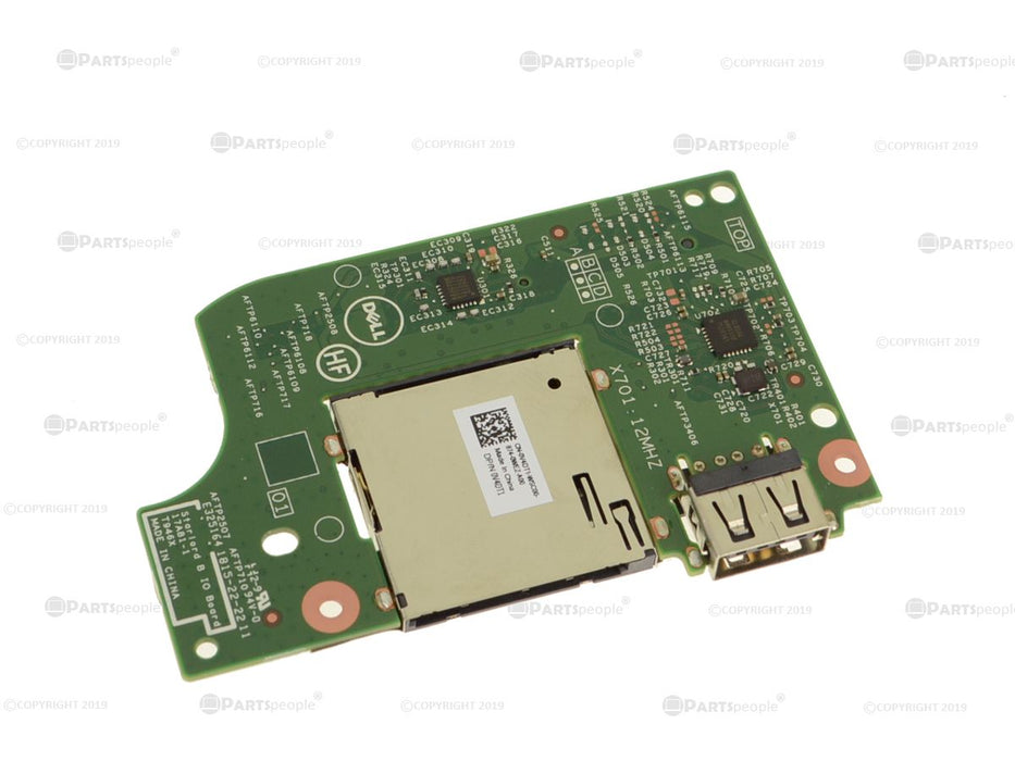 Dell OEM Inspiron 13 (7375) 2-in-1 USB SD Card Reader IO Circuit Board - V4DT1