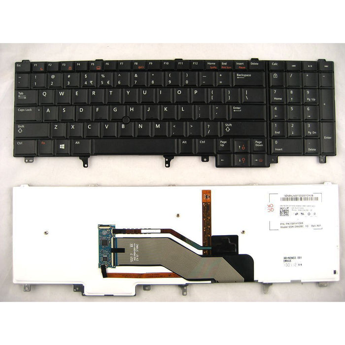 Used Dell Precision M4600 M4800 M6600 M6800 Backlit Keyboard HG3G3 90KRN