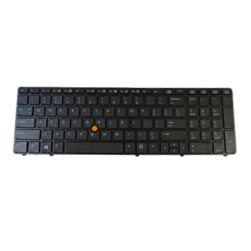 New Keyboard w/ Black Frame & Pointer for HP Elitebook 8560P