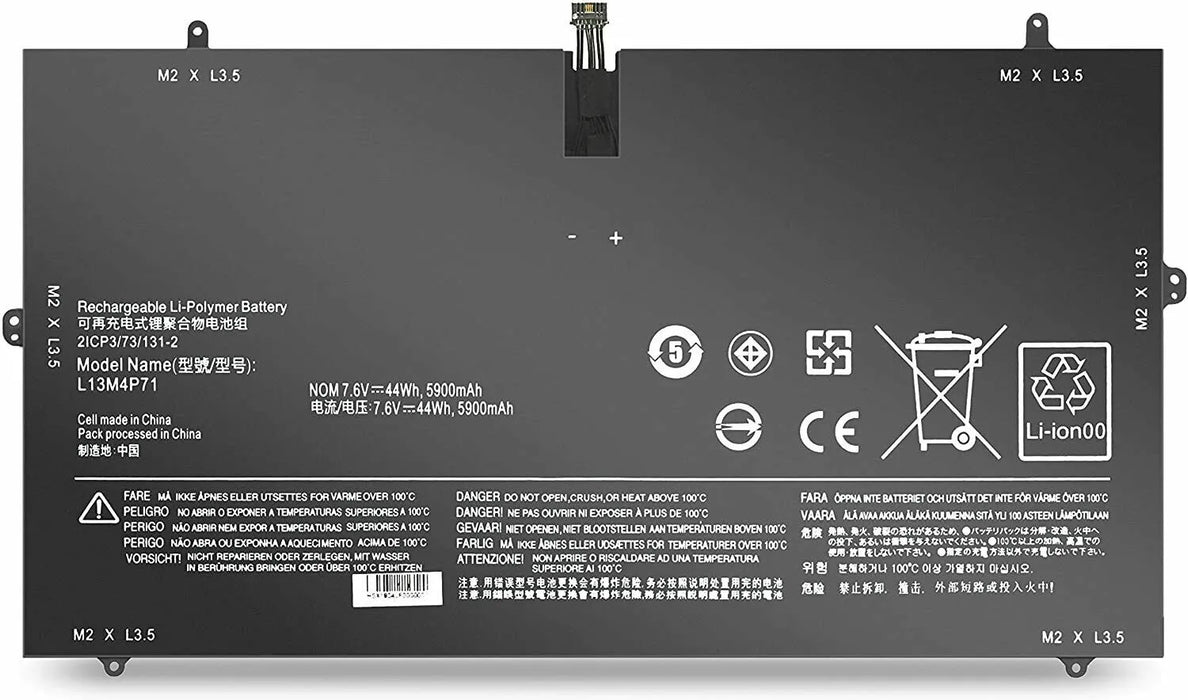 New Compatible Lenovo L13M4P71 121500264 Battery 44Wh