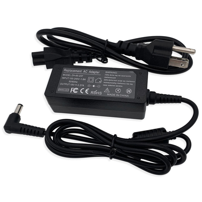 New Compatible Toshiba Satellite AC Adapter Power Cord Supply 19V 2.37A 45W