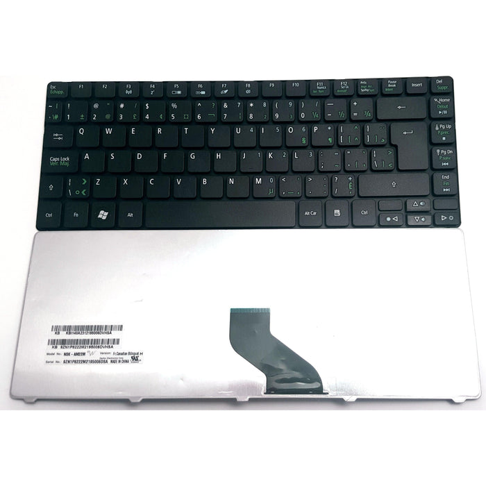 New eMachines D728 D730 D730G Canadian Bilingual Keyboard - LaptopParts.ca