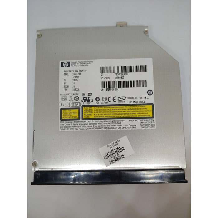HP CD / DVD RW DL Optical Drive Sourced from Working Laptop 445950-6C0 431409-001
