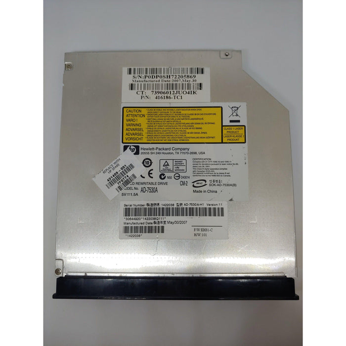 HP CD / DVD RW DL Optical Drive Sourced from Working Laptop AD-7530A 431409-001