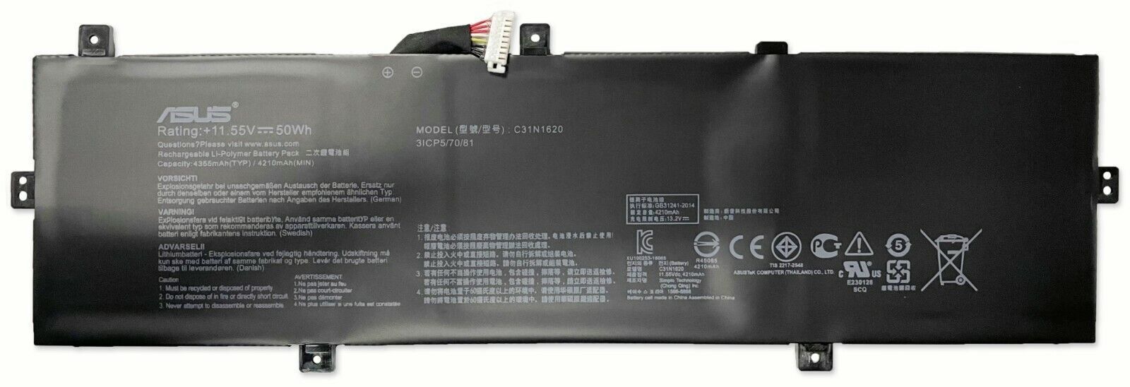 New Genuine Asus ZenBook UX430U UX430UA UX430UN UX430UQ Battery 50Wh