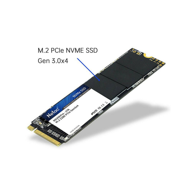 New Netac 128GB SSD 3D NAND NVMe PCIe Gen3Ã—4 M.2 2280 Internal Solid State Drive