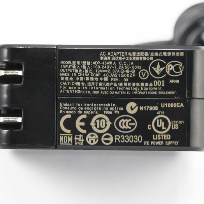 Genuine Asus Laptop Charger AC Adapter ADP-45BW B C.C. 19V 2.37A 45W TIP 4.0MM