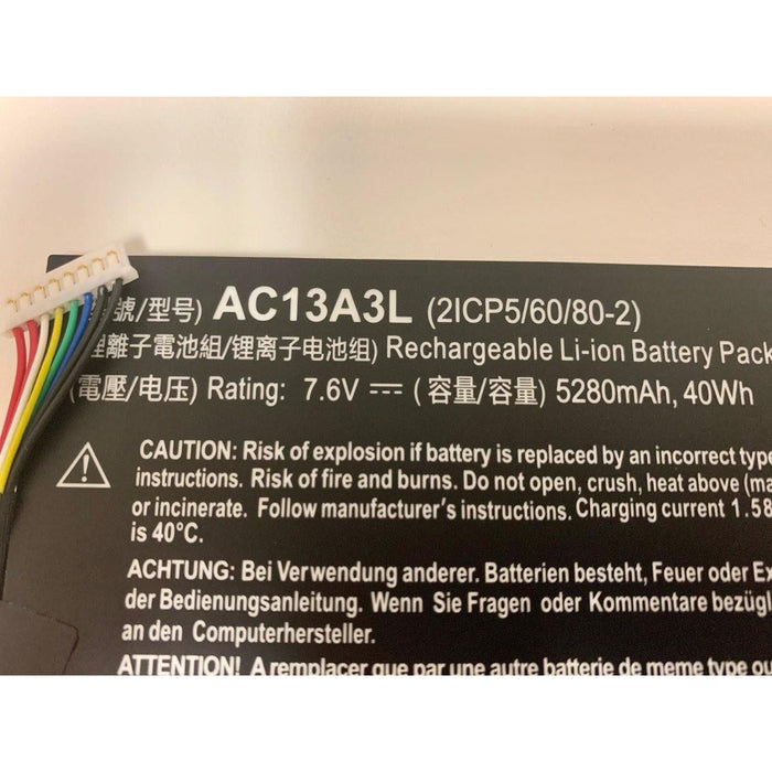 New Acer Battery AC13A3L KT.00403.013 2ICP5/60/80-2 40Wh