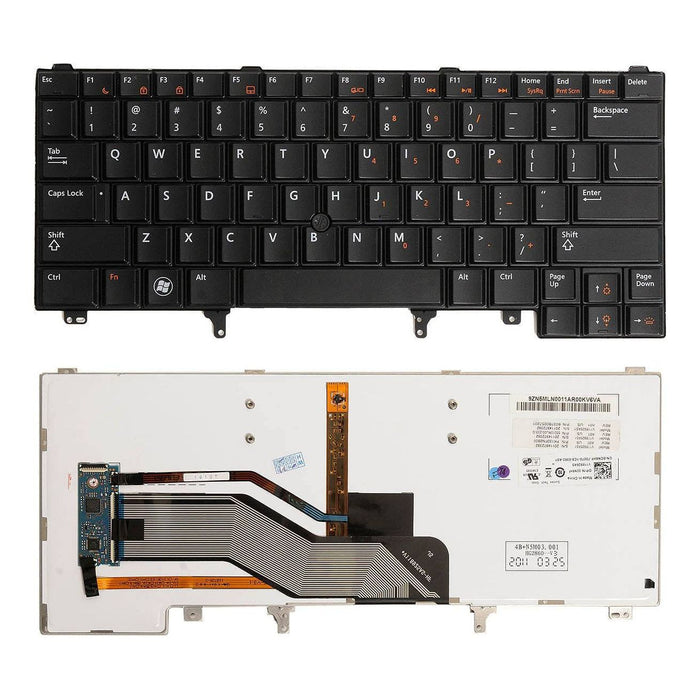 Dell Latitude E5420 E6220 E6230 E6320 E6330 E6420 E6430 E6440 Backlit Keyboard With Pointer 4CTXW 04CTXW 0CN5HF CN5HF