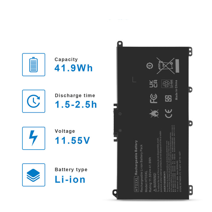 New Compatible HP L11119-855 L11421-1C1 L11421-1C2 L11421-2C2 L11421-2C3 L11421-2D2 Battery 41.9Wh