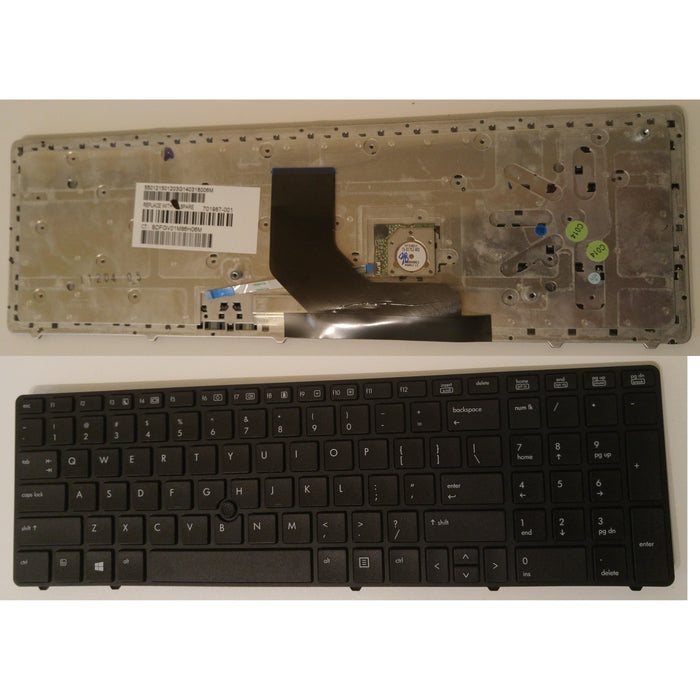 New HP ProBook 6560b 6565b 6570b English Black keyboard Pointer