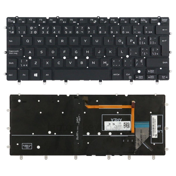 New Dell Inspiron 15 7547 7548 Canadian Bilingual Backlit Keyboard 0MWV23 MWV23