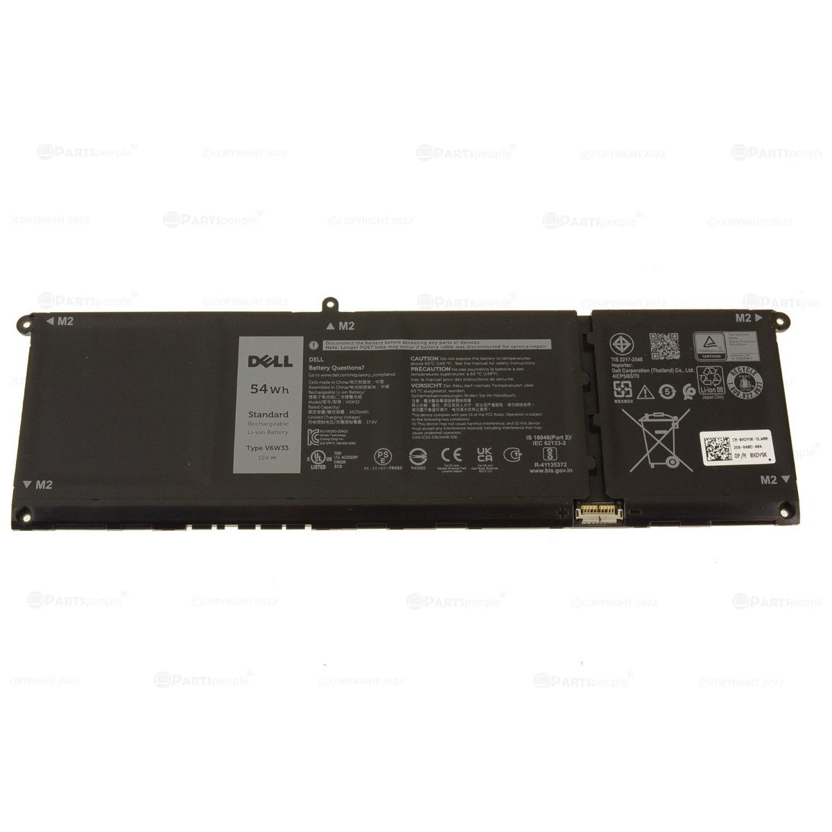How many cells does the battery have?