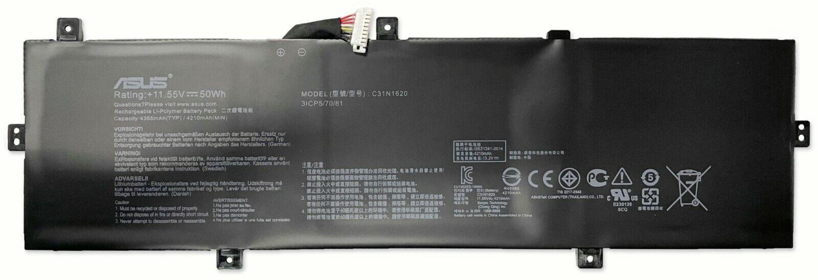 Is this battery compatible with the Asus ZenBook UX430UN?