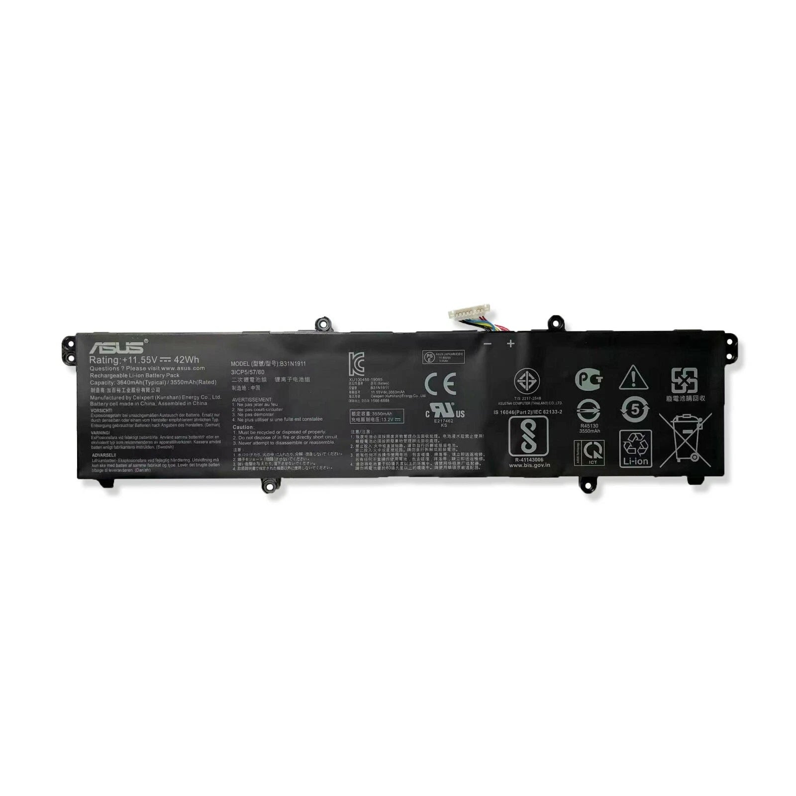 New Genuine Asus 0B200-03580300 B31N1911 C31N1911 Battery 42WH Questions & Answers