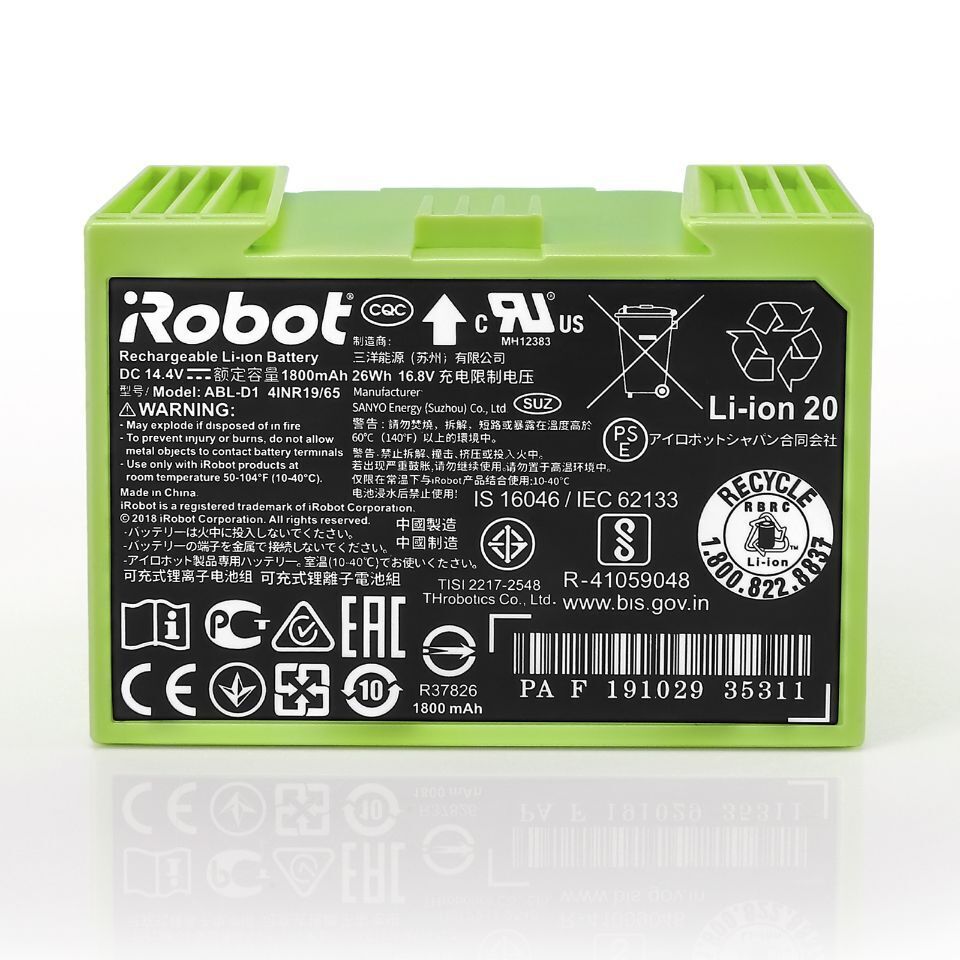New Genuine iRobot Roomba 4624864 ABL-D1 4INR19/65 Replacement Battery 26WH Questions & Answers