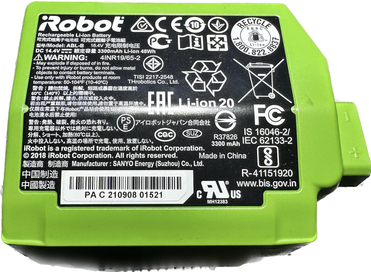 New iRobot Roomba S9 9150 S9+ S9550 9550 Robot Vacuum Battery ABL-B 48WH Questions & Answers