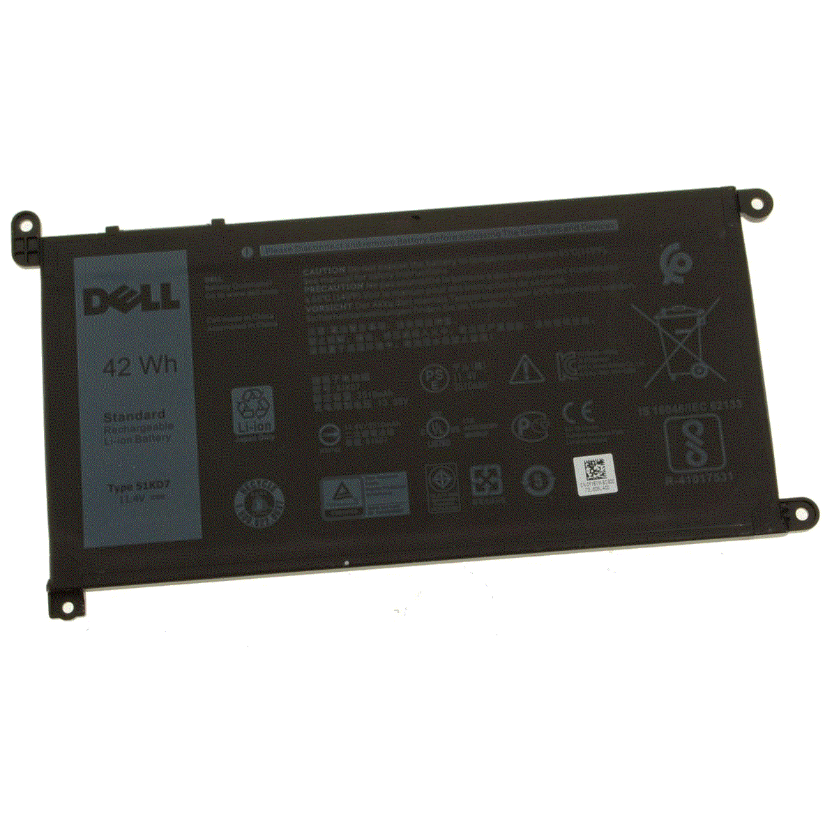 New Genuine Dell 16DPH 51KD7 051KD7 FY8XM Y07HK YWD3C Battery 42Wh Questions & Answers