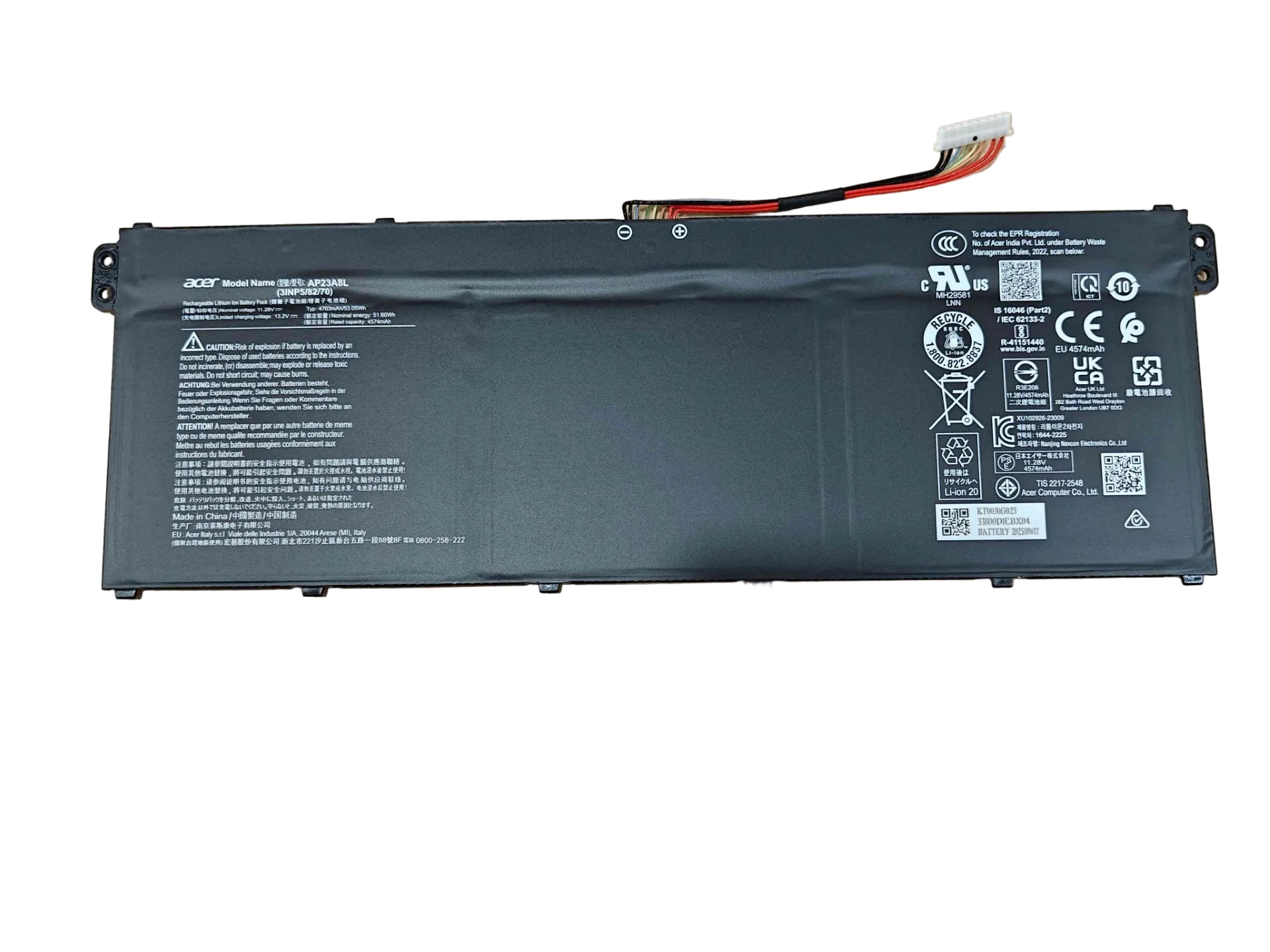 What is the capacity of the battery?