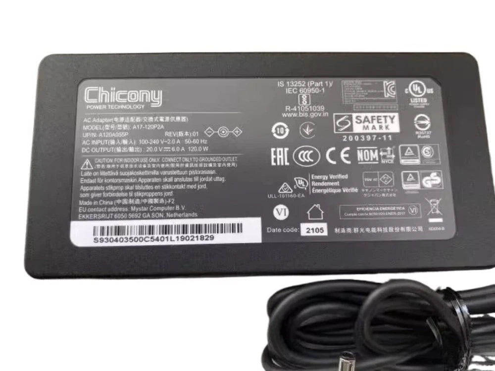 What is the input frequency for this AC adapter?