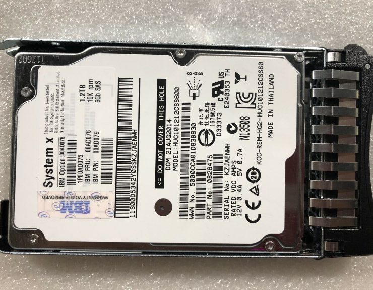 New IBM 1.2TB 10K 6Gbps SAS 2.5″ HDD Hard Disk Drive 00AD075 00AD079 00AD076