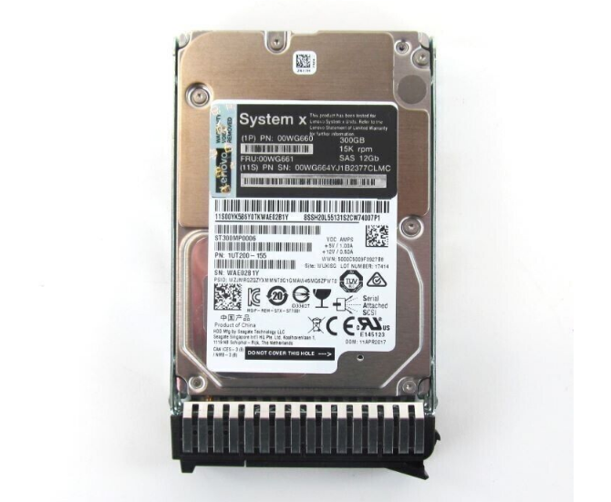 New Lenovo 300GB 15K 12G SAS 2.5″ G3HS HARD DRIVE 00WG660 00WG661 00WG664