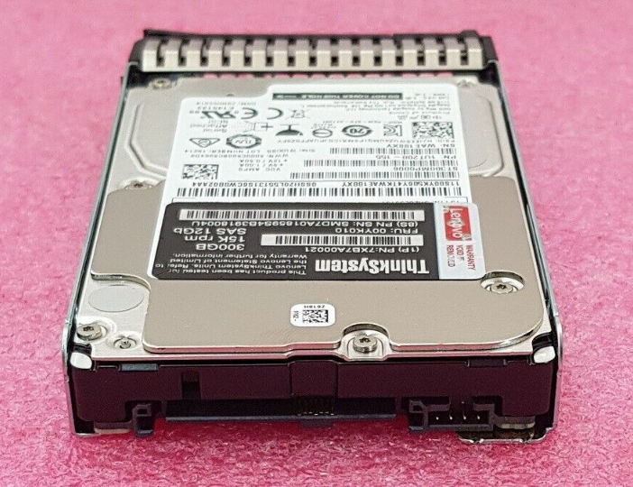 New Lenovo ThinkSystem 300GB 15K 2.5″ SAS 12G HARD DRIVE 00YK010 7XB7A00021