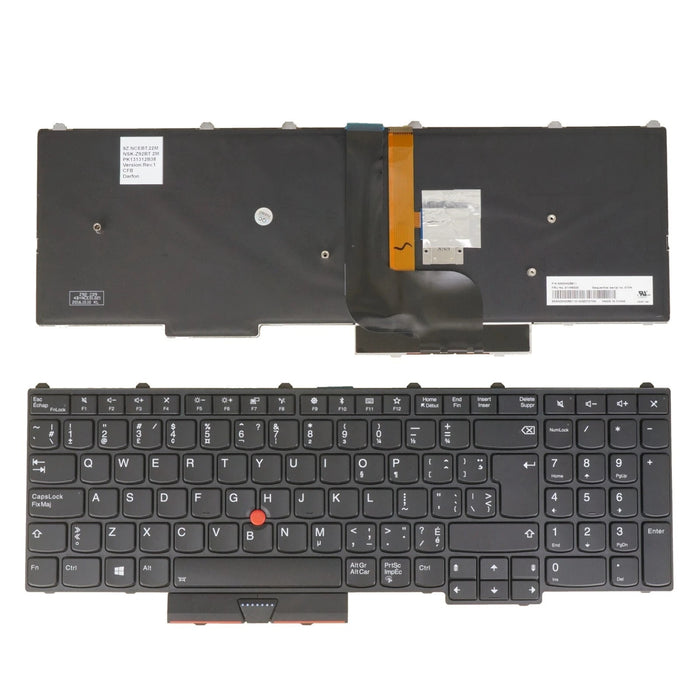 New Lenovo Thinkpad P50 P51 P70 P71 Canadian Bilingual Backlit Keyboard 01HW320 01HW238 - LaptopParts.ca