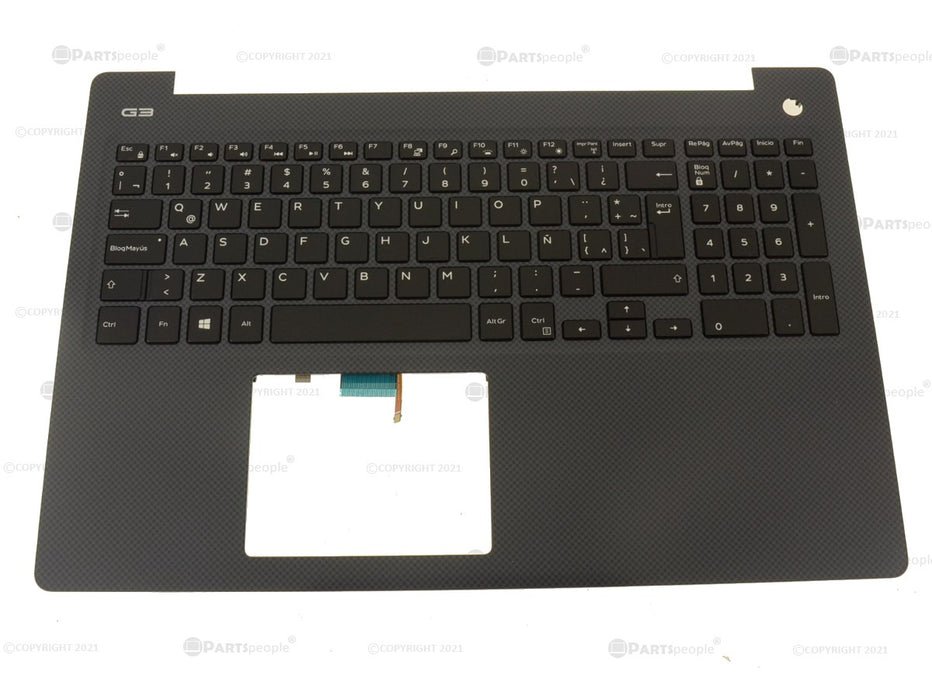 Refurbished Spanish Dell OEM G Series G3 3579 Palmrest Keyboard Assembly NTP N4HJH 02CXJ