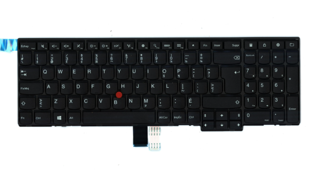 New Lenovo Thinkpad T550 T560 Keyboard Canadian French black No Backlit 04Y2350 - LaptopParts.ca
