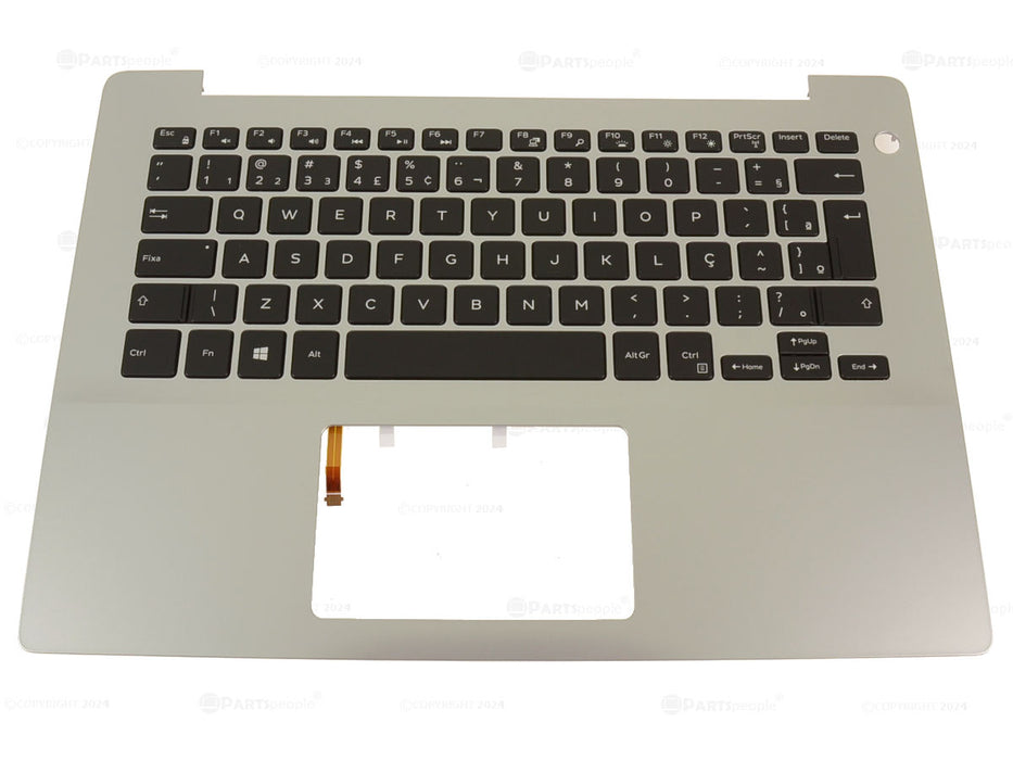 Refurbished BRAZIL Dell OEM Inspiron 5485 Laptop Backlit Keyboard Palmrest Assembly 7DMJX 099DT