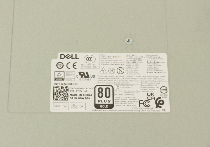 New Dell Alienware Aurora R11 Desktop 1000W Power Supply 0WTGN - LaptopParts.ca