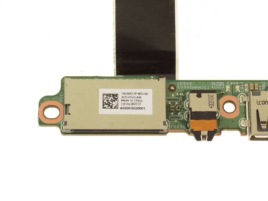 Dell OEM G Series G5 SE 5505 SD Card Reader Audio USB Port IO Circuit Board with Cable - 0XF2P