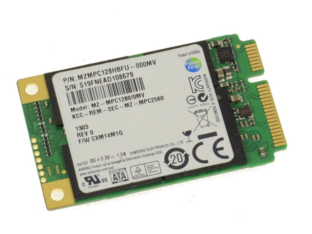 Used Samsung 128GB mSATA Mini-PCI E SSD Solid State Hard Drive SSD 128GB