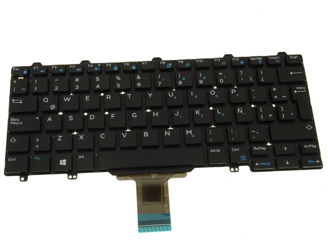 New Spanish Dell OEM Latitude E7250 E5250 3150 3160 Laptop Keyboard non-Backlit 12FJ6