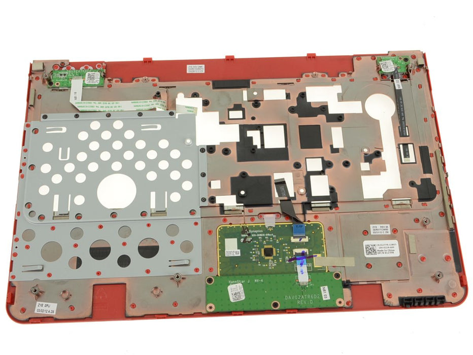 New Red - Dell OEM Inspiron 14R (N4110) Palmrest Touchpad Assembly - 12TFR