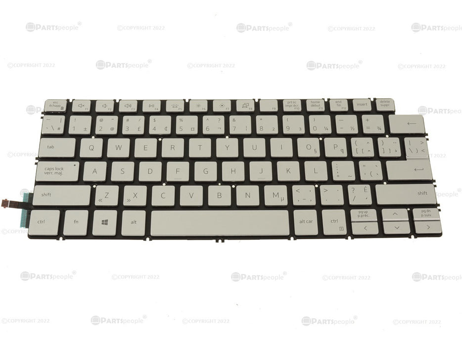 New French English Dell OEM Inspiron 7490 7391 2-in-1 Laptop Backlit Keyboard FR ENG 13TD8