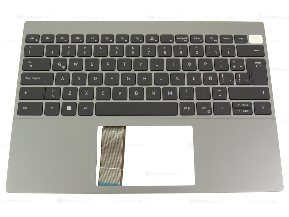 New Spanish Dell OEM Inspiron 5320 Palmrest Backlit Keyboard Assembly WLAN 162V4