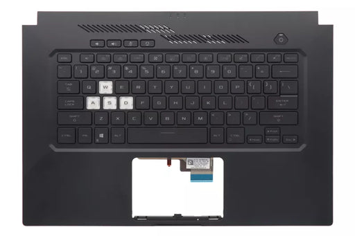 New Asus TUF Dash F15 FX516 FX516PR US English Keyboard Palmrest Assembly Black Backlit 90NR0651-R31US0 - LaptopParts.ca
