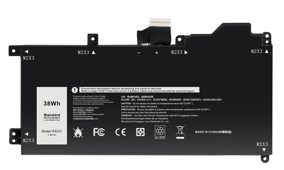New Compatible Dell Latitude 7200 7210 2-IN-1 0KWWW4 KWWW4 D9J00 9NTKM T04J Battery 38WH