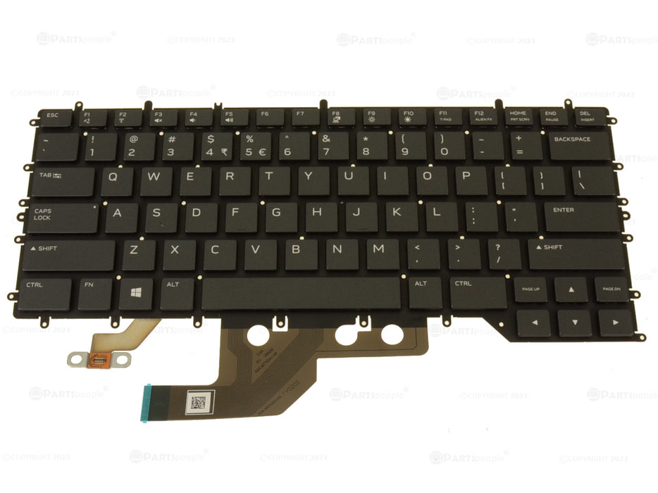 New US INTL OEM Alienware m15 R2 Backlit Laptop Keyboard Assembly US INTL 1JVRC - LaptopParts.ca