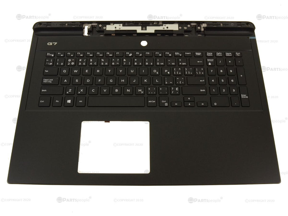 New French English Dell OEM G Series G7 7790 Palmrest Keyboard Assembly No DP 1T2PY